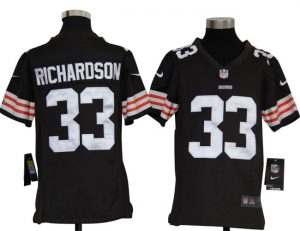 Cleveland Browns 33 Trent Richardson Youth NFL football Jerseys