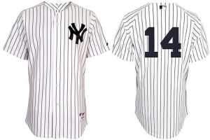 New York Yankees 14 Curtis Granderson Pinstripe Authentic Jerseys