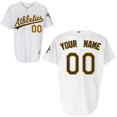 Athletics Personalized Authentic White MLB Jersey (S-3XL ...