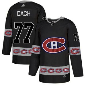 Adidas Canadiens #77 Kirby Dach Black Authentic Team Logo Fashion Stitched NHL Jersey