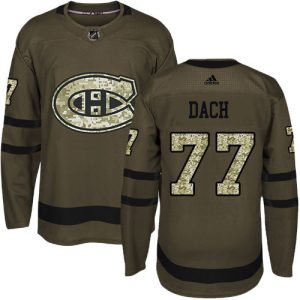 wholesale Adidas Canadiens #77 Kirby Dach Green Salute to Service Stitched NHL Jersey