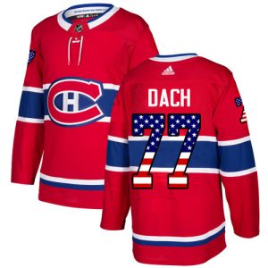 Adidas Canadiens #77 Kirby Dach Red Home Authentic Stitched Youth NHL Jersey