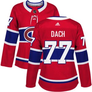 adidas canadiens #77 kirby dach red home authentic women's stitched nhl wholesale jersey