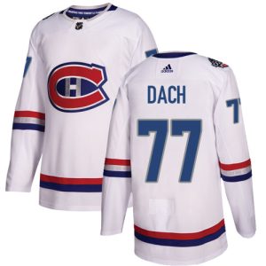 Adidas Canadiens #77 Kirby Dach White Authentic 2024 100 Classic Stitched NHL Jersey