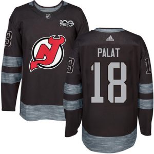 Adidas Devils #18 Ondrej Palat Black 1917- 2024 100th Anniversary Stitched NHL Jersey