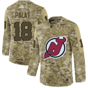 Adidas Devils #18 Ondrej Palat Camo Authentic Stitched NHL Jersey