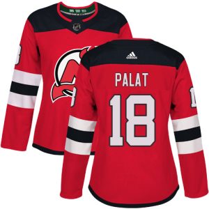 cheap Adidas Devils #18 Ondrej Palat Red Home Authentic Women's Stitched NHL Jersey