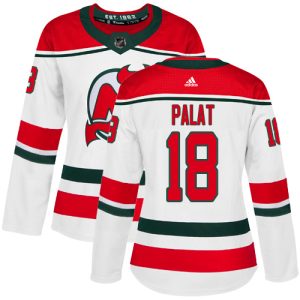 wholesale Adidas Devils #18 Ondrej Palat White Alternate Authentic Women's Stitched NHL Jersey