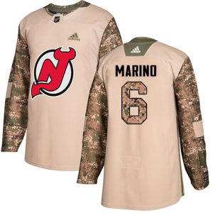 adidas devils #6 john marino camo authentic 2024 veterans day stitched nhl wholesale jersey