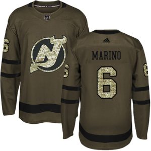 Adidas Devils #6 John Marino Green Salute to Service Stitched NHL Jersey