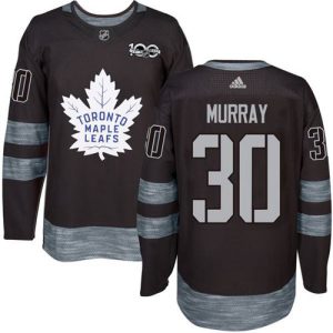 cheap Adidas Maple Leafs #30 Matt Murray Black 1917- 2024 100th Anniversary Stitched NHL Jersey