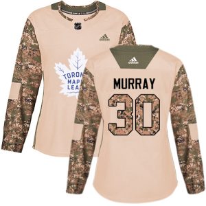 wholesale Adidas Maple Leafs #30 Matt Murray Camo Authentic 2024 Veterans Day Women's Stitched NHL Jersey