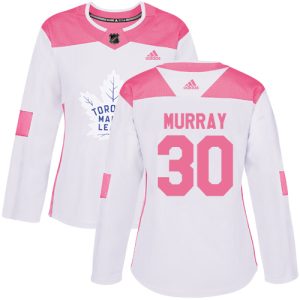 wholesale Adidas Maple Leafs #30 Matt Murray White/Pink Authentic Fashion Women's Stitched NHL Jersey