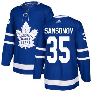 adidas maple leafs #35 ilya samsonov blue home authentic stitched nhl cheap jersey