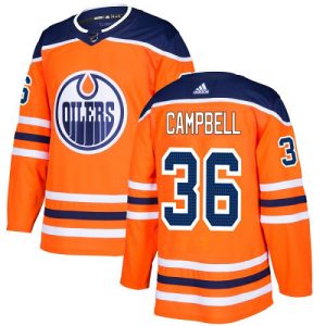 cheap Adidas Oilers #36 Jack Campbell Orange Home Authentic Stitched Youth NHL Jersey