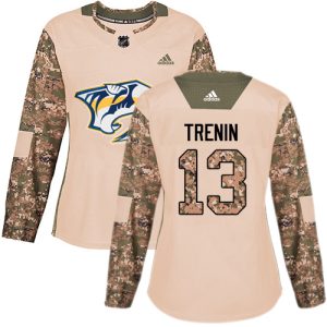 adidas predators #13 yakov trenin camo authentic 2024 veterans day women's stitched nhl wholesale jersey