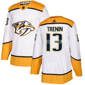 Adidas Predators #13 Yakov Trenin White Road Authentic Stitched NHL Jersey