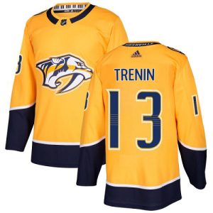 Adidas Predators #13 Yakov Trenin Yellow Home Authentic Stitched NHL Jersey