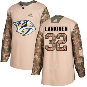 cheap Adidas Predators #32 Kevin Lankinen Camo Authentic 2024 Veterans Day Stitched NHL Jersey