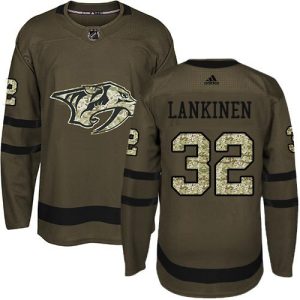 cheap Adidas Predators #32 Kevin Lankinen Green Salute to Service Stitched NHL Jersey