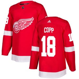 Adidas Red Wings #18 Andrew Copp Red Home Authentic Stitched NHL Jersey