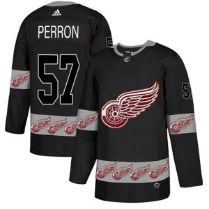 adidas red wings #57 david perron black authentic team logo fashion stitched nhl cheap jersey