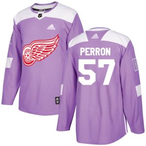 adidas red wings #57 david perron purple authentic fights cancer stitched nhl cheap jersey