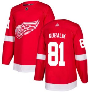 cheap Adidas Red Wings #81 Dominik Kubalik Red Home Authentic Stitched NHL Jersey