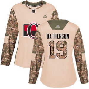 Adidas Senators #19 Drake Batherson Camo Authentic 2024 Veterans Day Women's Stitched NHL Jersey