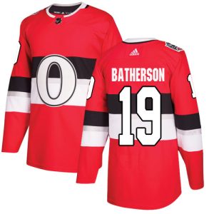 wholesale Adidas Senators #19 Drake Batherson Red Authentic 2024 100 Classic Stitched NHL Jersey