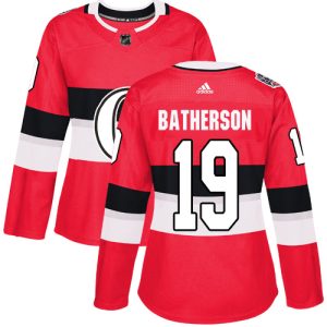 Adidas Senators #19 Drake Batherson Red Authentic 2024 100 Classic Women's Stitched NHL Jersey