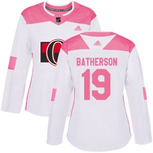 adidas senators #19 drake batherson white/pink authentic fashion women's stitched nhl cheap jersey