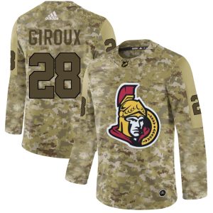 wholesale Adidas Senators #28 Claude Giroux Camo Authentic Stitched NHL Jersey