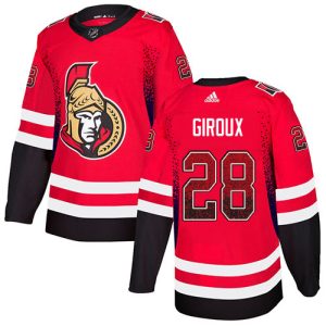 Adidas Senators #28 Claude Giroux Red Home Authentic Drift Fashion Stitched NHL Jersey