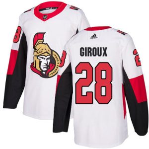 wholesale Adidas Senators #28 Claude Giroux White Road Authentic Stitched NHL Jersey