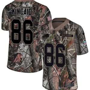 Bills #86 Dalton Kincaid Camo Men's Stitched NFL Limited Rush Realtree Jersey