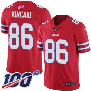 cheap Bills #86 Dalton Kincaid Red Youth Stitched NFL Limited Rush 100th Season Jersey