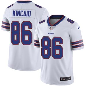 bills #86 dalton kincaid white men's stitched nfl vapor untouchable limited cheap jersey