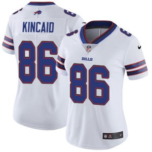 cheap Bills #86 Dalton Kincaid White Women's Stitched NFL Vapor Untouchable Limited Jersey