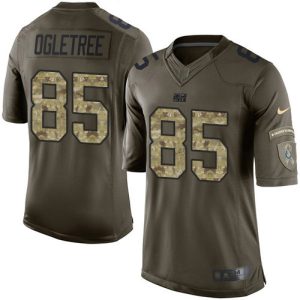 Colts #85 Andrew Ogletree Green Men's Stitched NFL Limited 2024 Salute to Service Jersey