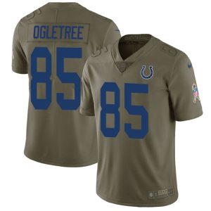 colts #85 andrew ogletree olive men's stitched nfl limited 2024 salute to service cheap jersey