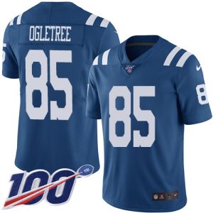 colts #85 andrew ogletree royal blue men's stitched nfl limited rush 100th season wholesale jersey