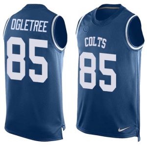 colts #85 andrew ogletree royal blue team color men's stitched nfl limited tank top cheap jersey