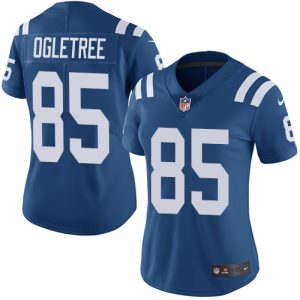 Colts #85 Andrew Ogletree Royal Blue Team Color Women's Stitched NFL Vapor Untouchable Limited Jersey