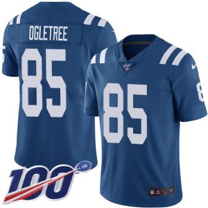 colts #85 andrew ogletree royal blue team color youth stitched nfl 100th season vapor limited wholesale jersey