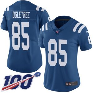 cheap Colts #85 Andrew Ogletree Royal Blue Women's Stitched NFL Limited Rush 100th Season Jersey