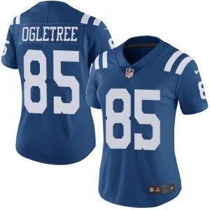 cheap Colts #85 Andrew Ogletree Royal Blue Women's Stitched NFL Limited Rush Jersey