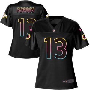 Commanders #13 Emmanuel Forbes Black Women's NFL Fashion Game Jersey