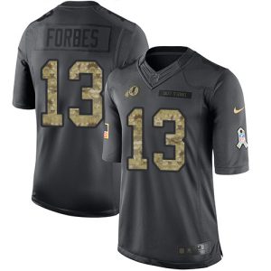 cheap Commanders #13 Emmanuel Forbes Black Youth Stitched NFL Limited 2024 Salute to Service Jersey