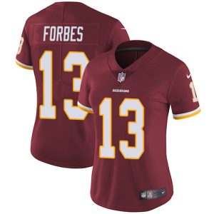 cheap Commanders #13 Emmanuel Forbes Burgundy Red Team Color Women's Stitched NFL Vapor Untouchable Limited Jersey